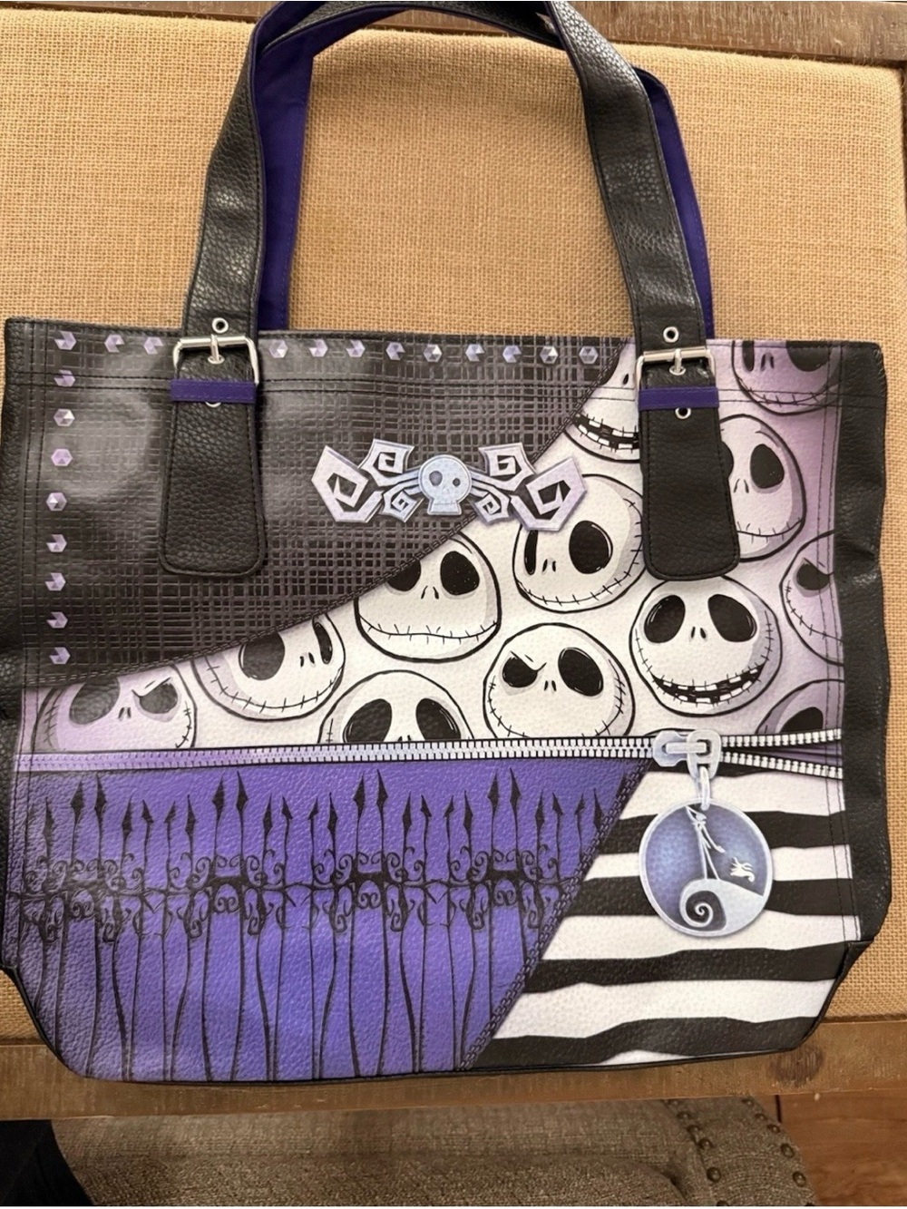 Jack Skellington Graphic Tote Bag - NWOT